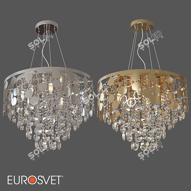 Title: Smart Wi-Fi Chandelier - Eurosvet Lianna 3D model image 3