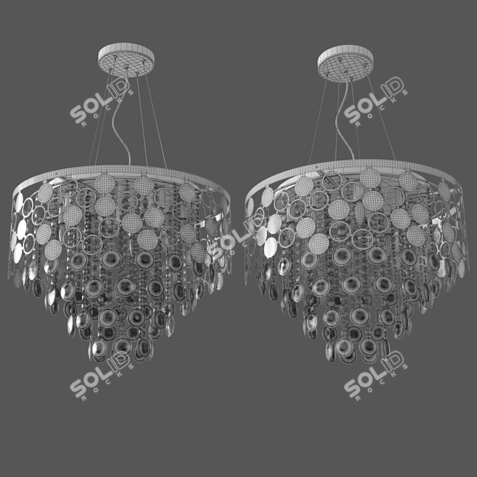 Title: Smart Wi-Fi Chandelier - Eurosvet Lianna 3D model image 4