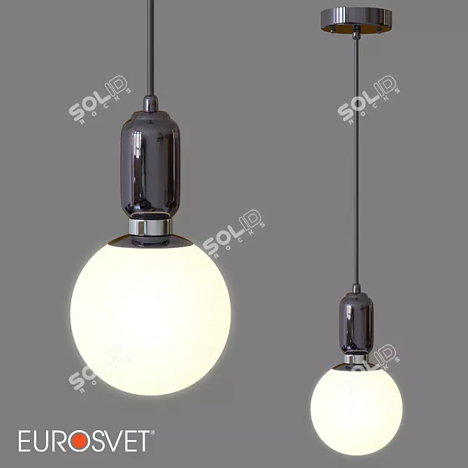 Eurosvet Bubble Pendant Lamp - Black Pearl 3D model image 1
