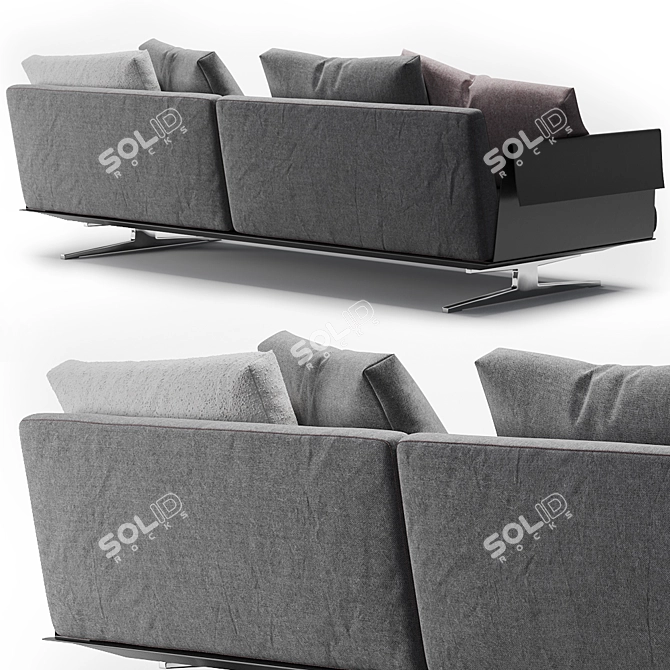 Flexform Bretton Contemporary Sofa 3D model image 3