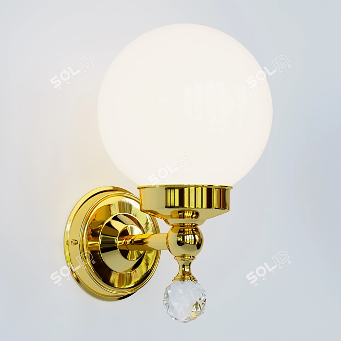 Migliore Amerida Gold & Bronze Lamp 3D model image 3