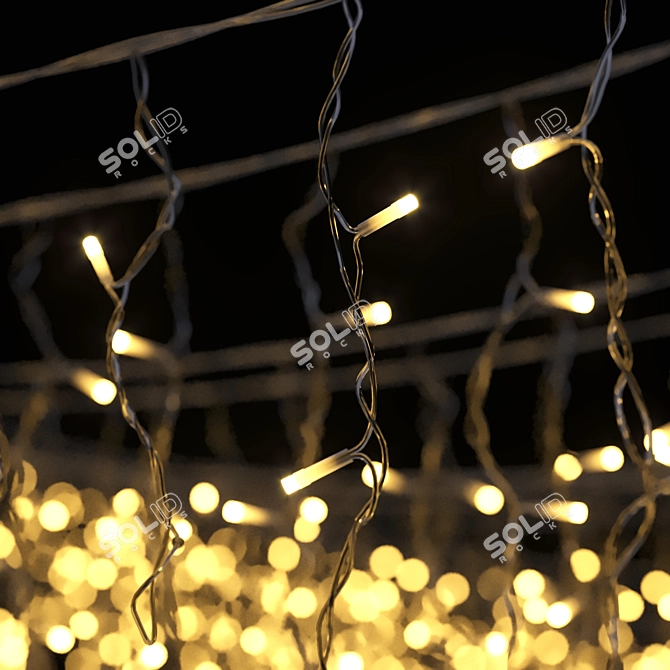 Customizable LED Garland: 10-50m Length 3D model image 2