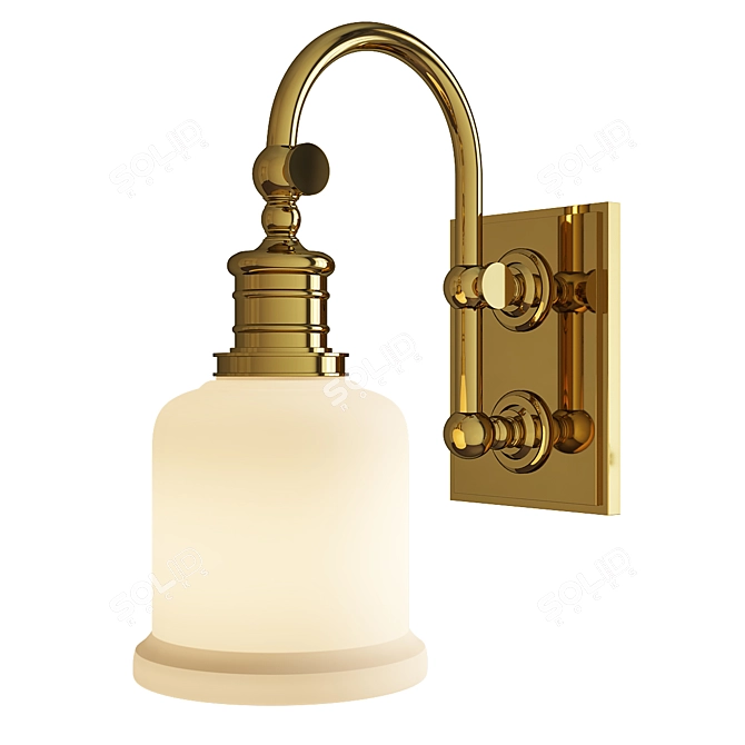 Elegant Keswick Wall Sconce 3D model image 1