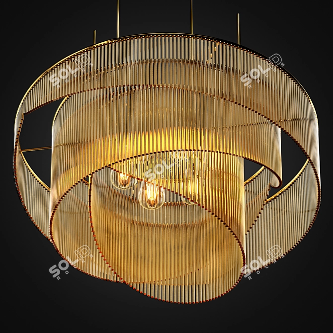 Contemporary Ceiling Lamp by Zagg 3D model image 2