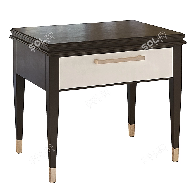 Compact Alabama Nightstand 3D model image 1