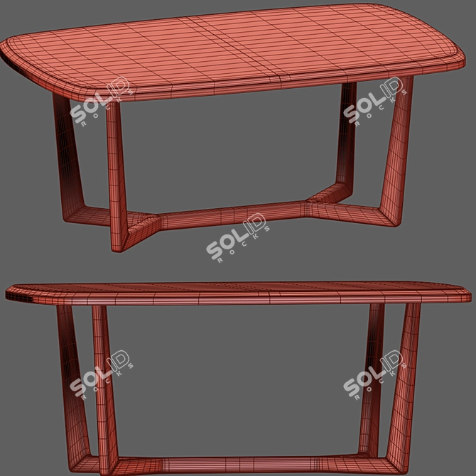 Elegant Dining Chair Set 3D model image 5