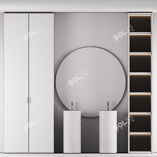 Modern Bathroom Set by INBANI 3D model image 3