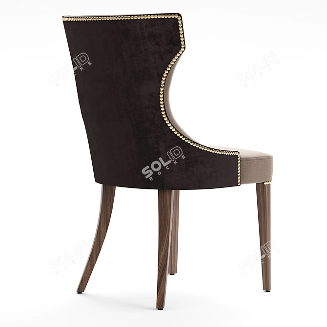 Elegant Tuana Elit Chair 3D model image 2