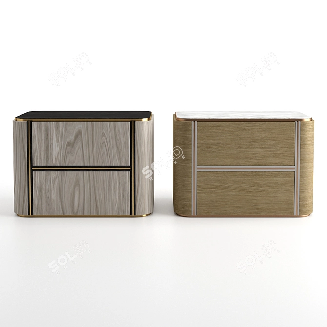 Frato Kent Bedside Table: Sleek and Stylish Storage 3D model image 6