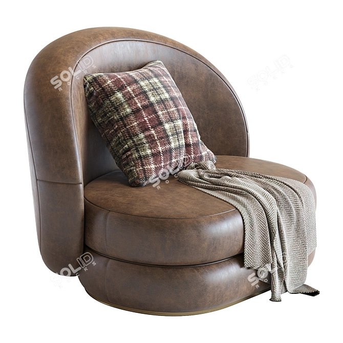 Contemporary Comfort: Modern Armchair 3D model image 3