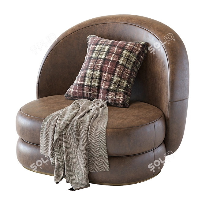 Contemporary Comfort: Modern Armchair 3D model image 4