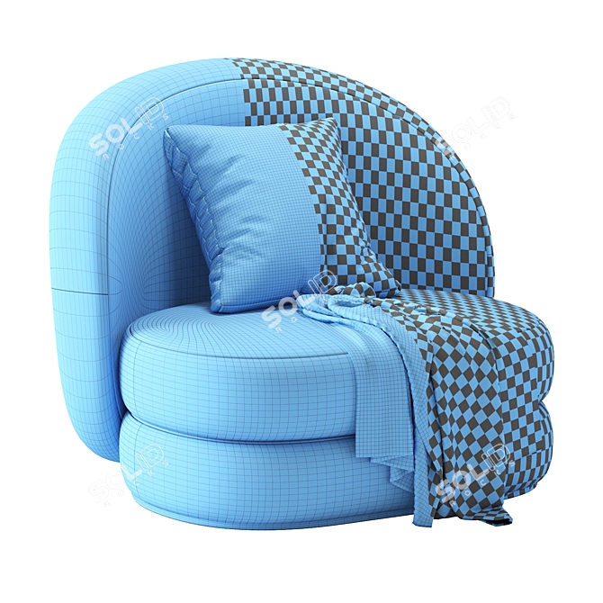Contemporary Comfort: Modern Armchair 3D model image 5