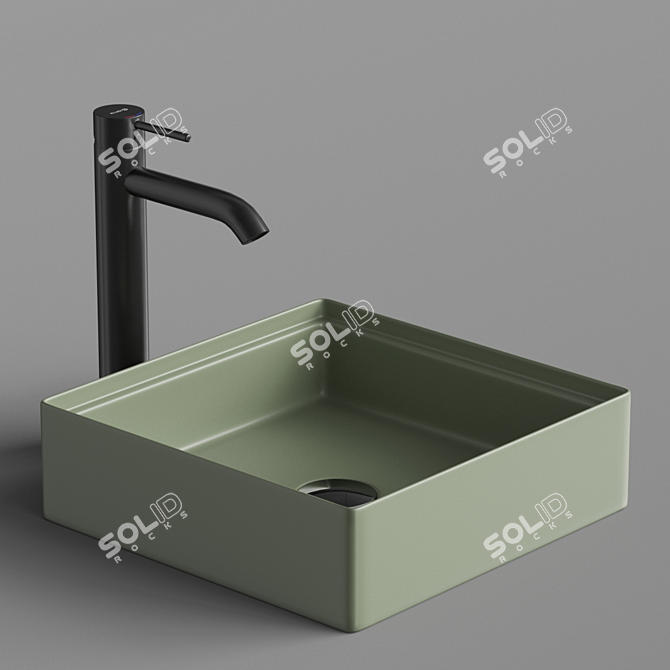 Stylish ArtCeram SCALINO Sink 3D model image 5