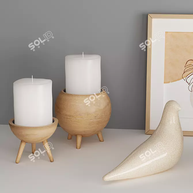 Elegant Decor Set with Vifa Oslo 3D model image 6