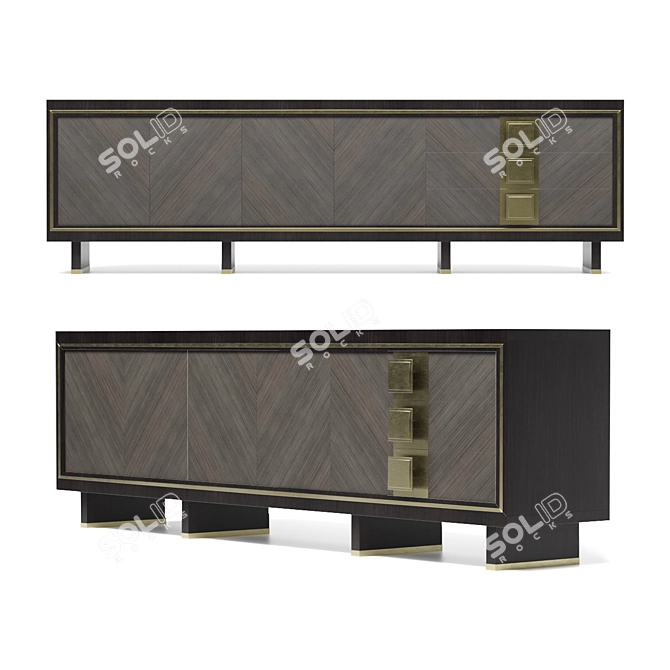 Stylish Brendan Wong Sideboard 3D model image 1