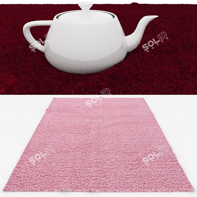 Luxury Rug Set No. 216 3D model image 3