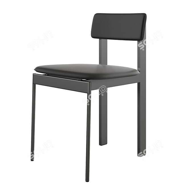 Sleek Armless Chair - Betwixt 3D model image 1
