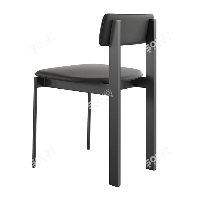 Sleek Armless Chair - Betwixt 3D model image 3