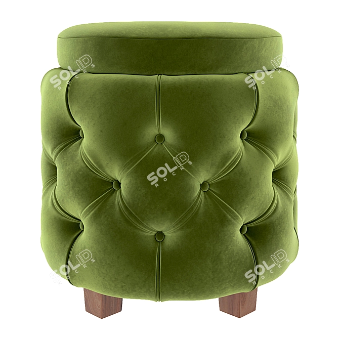 Title: Versatile Ottoman Storage Stool 3D model image 2