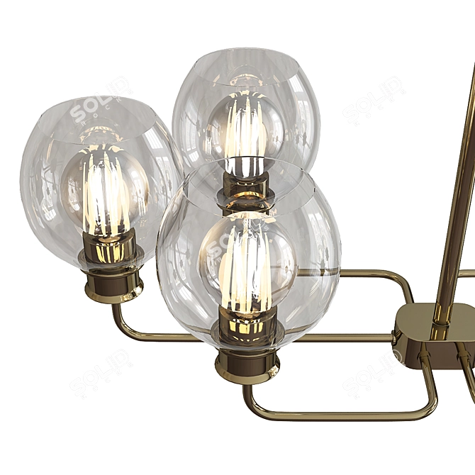 Timeless Elegance: Mid Century Chandelier 3D model image 2