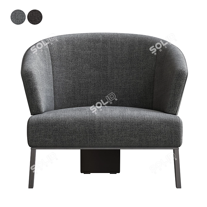 Reeves Large Armchair: Luxurious Comfort for Your Home 3D model image 5