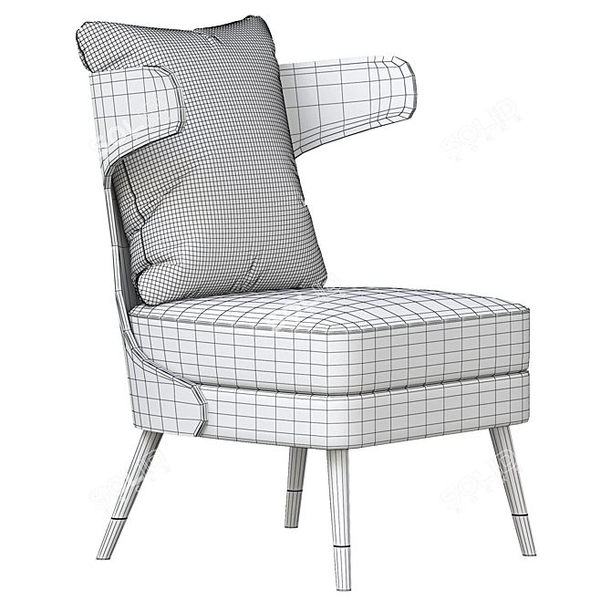 Modern Lounge Chair 3D model image 5