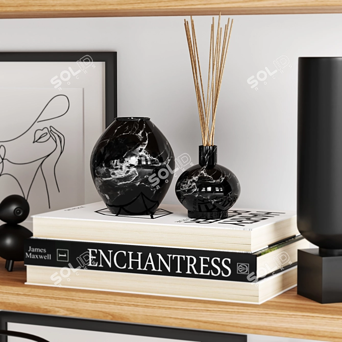 Elegant Decorative Set for Interior Design 3D model image 1