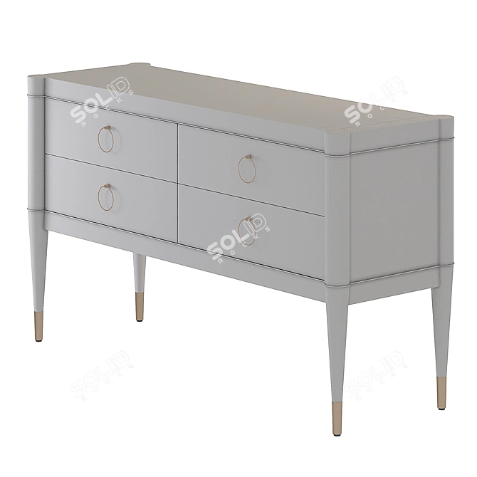 Classic Sacramento Dresser - Elegant and Stylish 3D model image 4