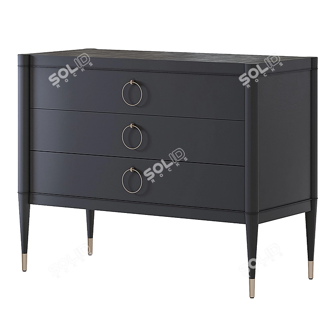 Classic Inglewood Dresser: Stylish and Spacious 3D model image 4