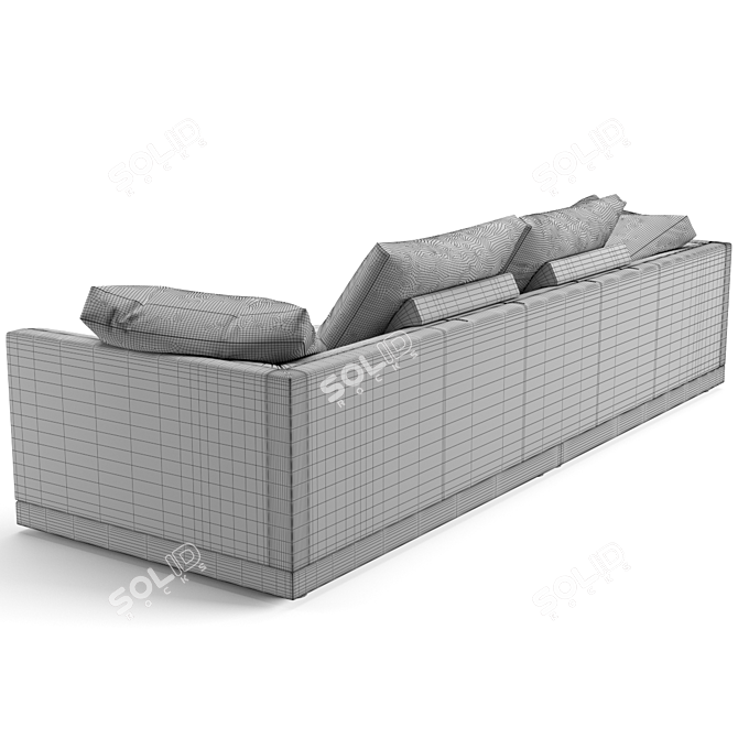 Elegant Fendi Casa Blaze Sofa 3D model image 7