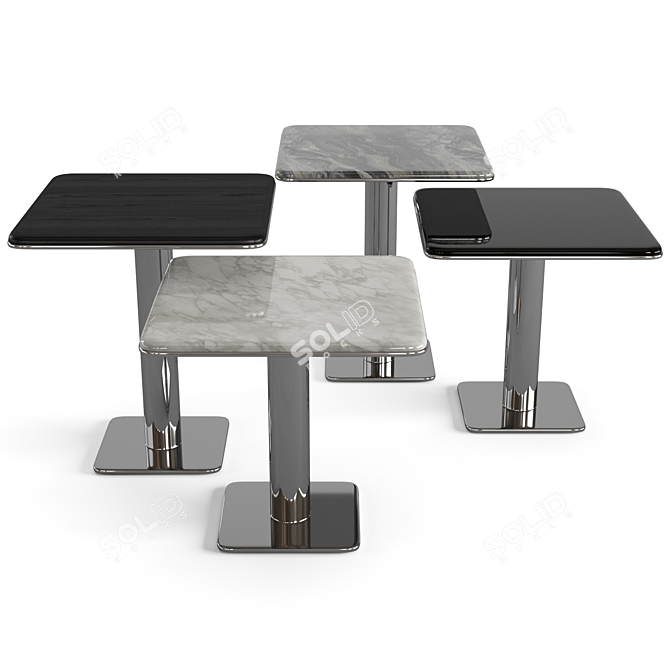 Elegant Minotti Kyle Coffee Tables Set 3D model image 1