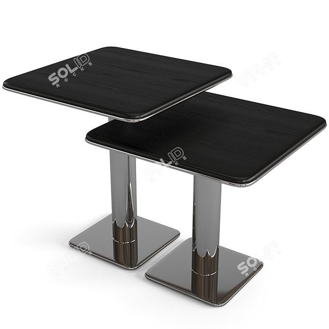 Elegant Minotti Kyle Coffee Tables Set 3D model image 5
