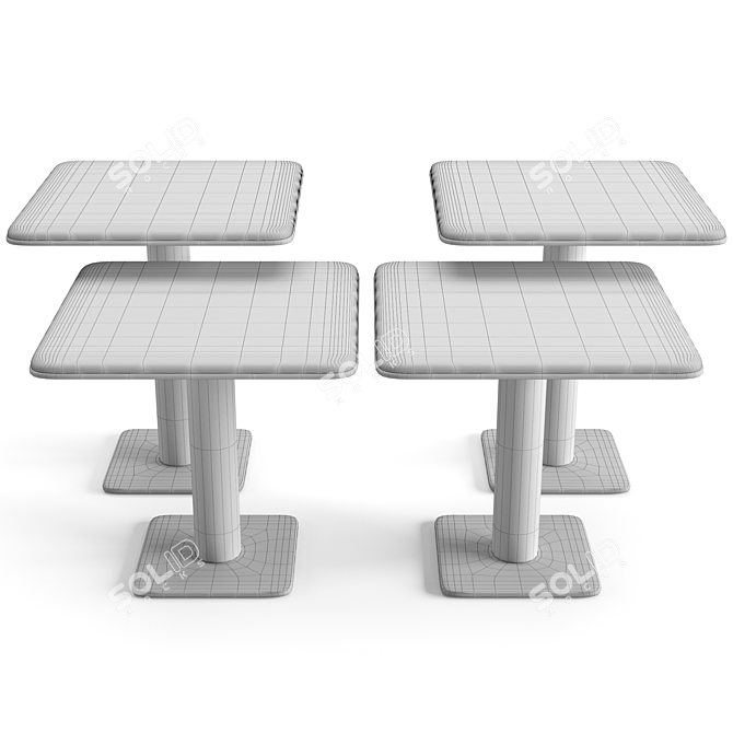 Elegant Minotti Kyle Coffee Tables Set 3D model image 7