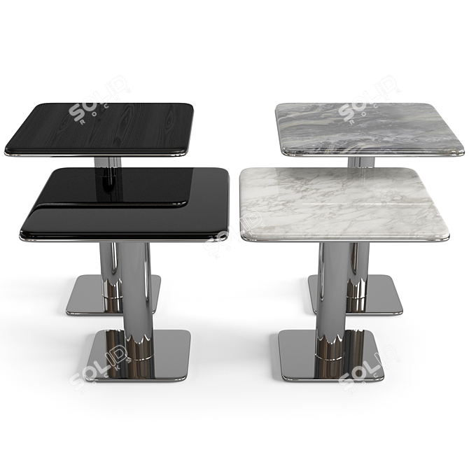 Elegant Minotti Kyle Coffee Tables Set 3D model image 8
