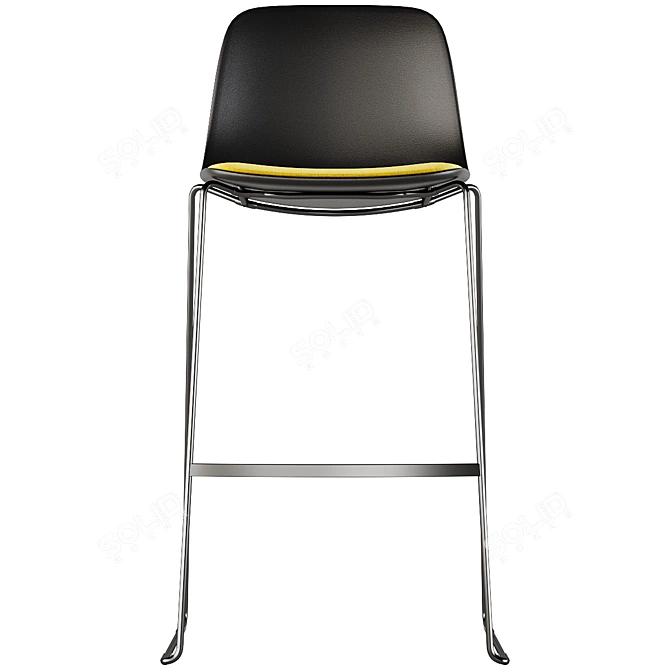 Seela S321 Bar Stool: Minimalist and Functional 3D model image 3