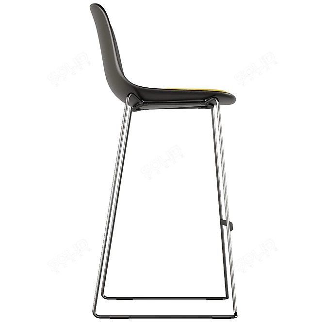 Seela S321 Bar Stool: Minimalist and Functional 3D model image 4