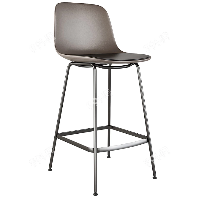 Modern Seela S322 Bar Stool 3D model image 1