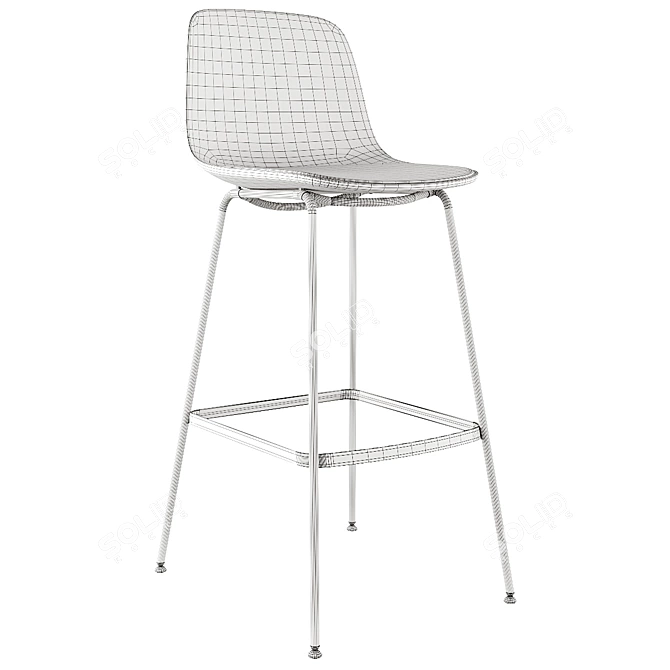 Seela S323: Modern Bar Stool 3D model image 5