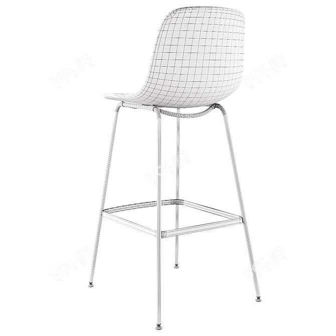 Seela S323: Modern Bar Stool 3D model image 6