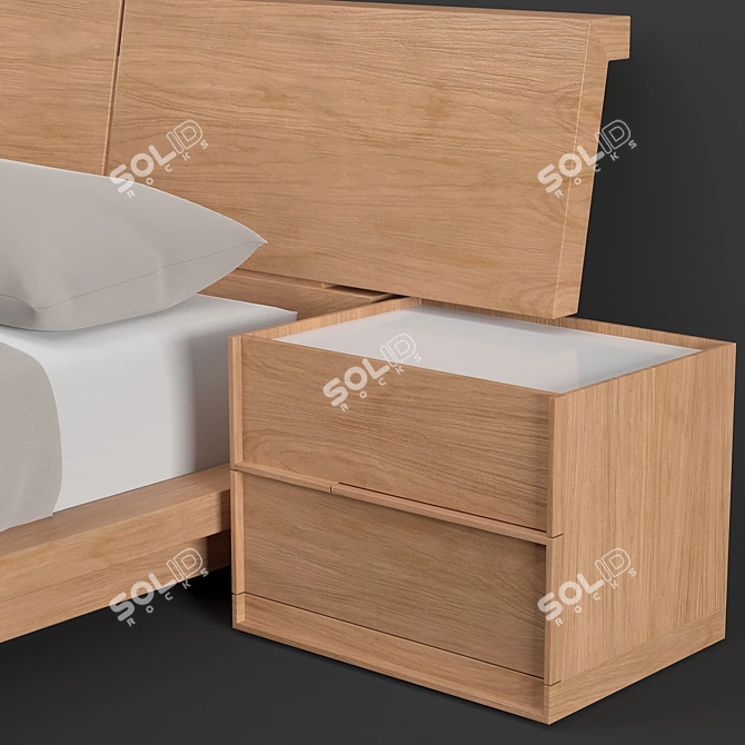 Sleek and Stylish RoveConcepts Hunter Bed 3D model image 2