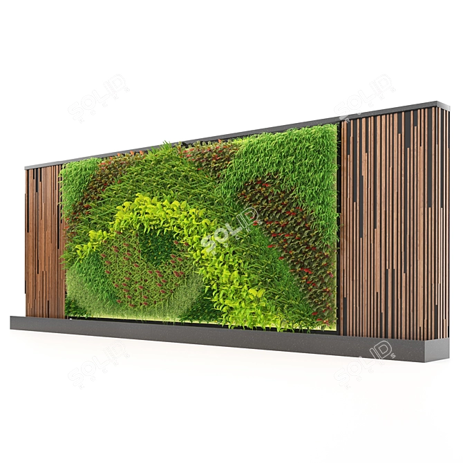 Versatile Vertical Greenwall for Custom Designs 3D model image 4