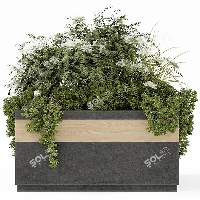 Outdoor Plant Set: Greenery for Your Outdoor Space 3D model image 2