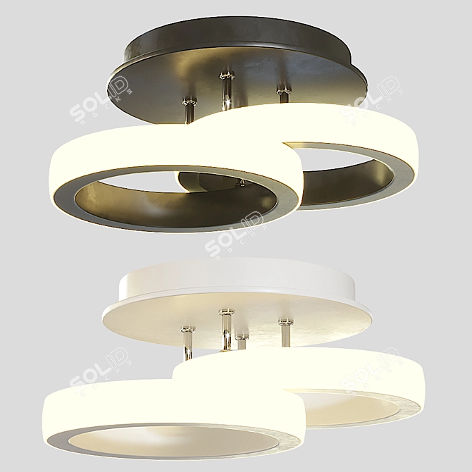 Modern Black and White Ceiling Lamp | Aliexpress 3D model image 1