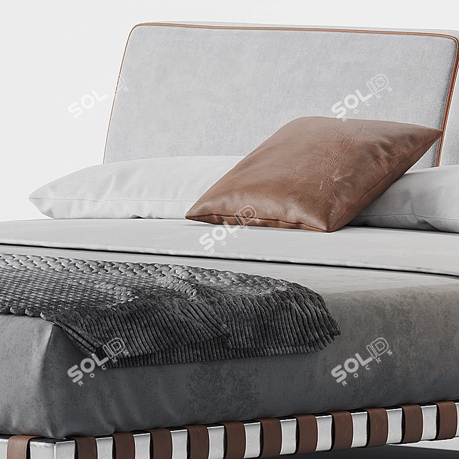 Elegant Flexform Gregory Bed 3D model image 4