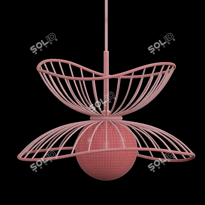 Elegant Simris Pendant Light 3D model image 3
