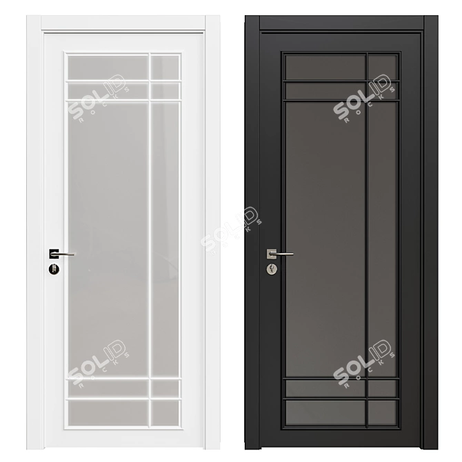 Modern Interior Door 3D model image 1