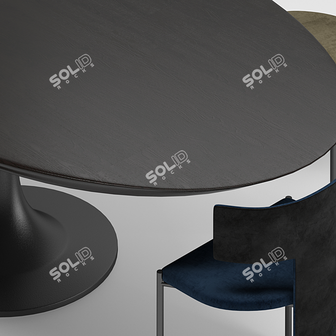 Sophisticated Baxter Dining Set 3D model image 2