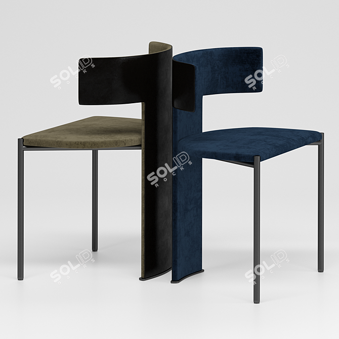 Sophisticated Baxter Dining Set 3D model image 4