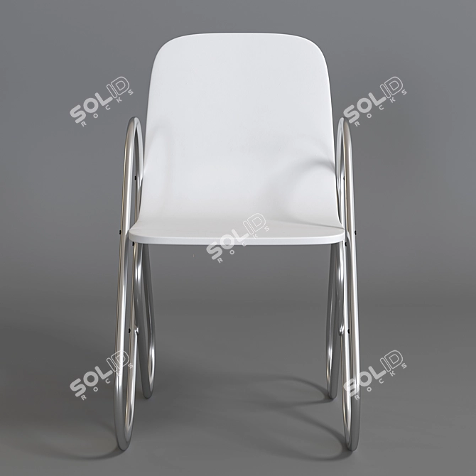 Sleek Modern Chair 3D model image 3