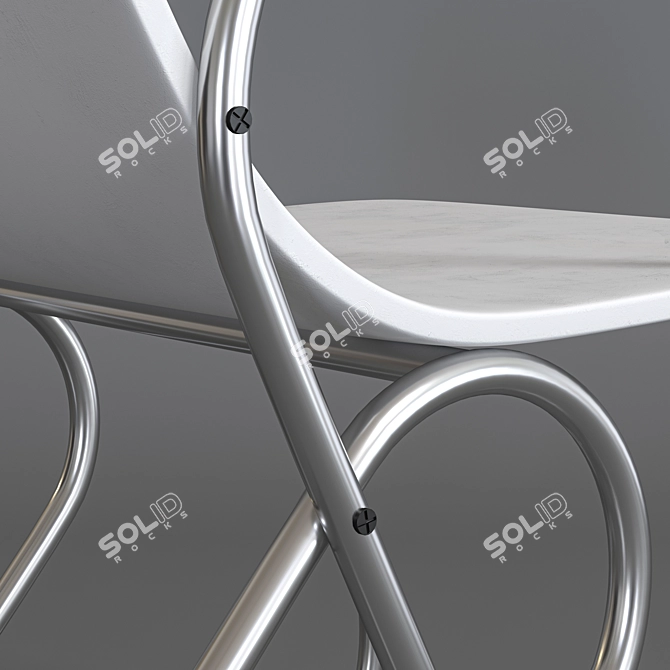Sleek Modern Chair 3D model image 4
